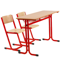 Školní set GITA - výškově stavitelný dvoumístný