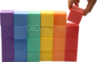 Pěnové barevné kostky VELKÉ