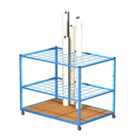 Vozík na převoz papírových rolí a map